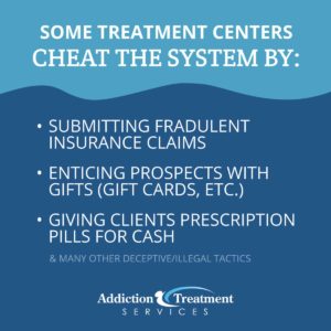 treatment addiction billing practices unethical services prison operator sent center years